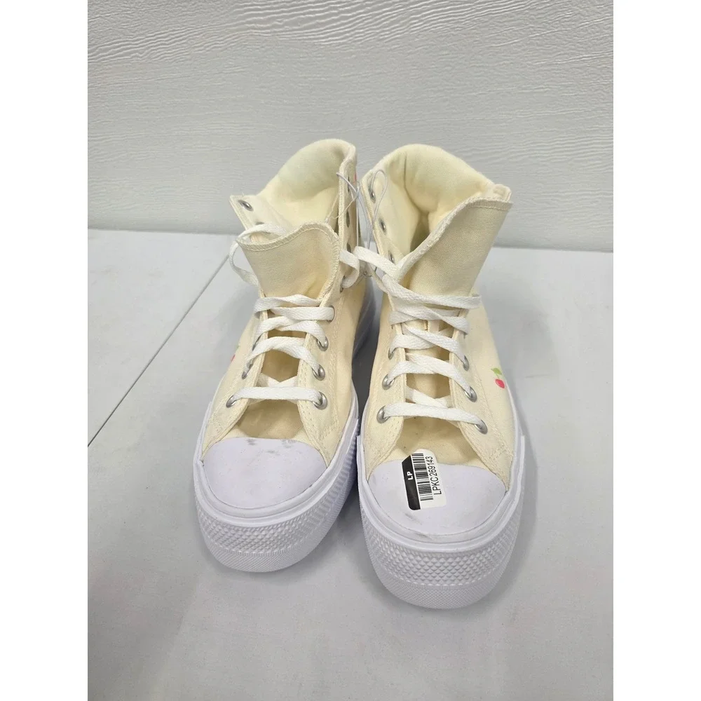 Converse Chuck Taylor All Star Move Fruit Embroidery Platform Cream A19325C 10.5